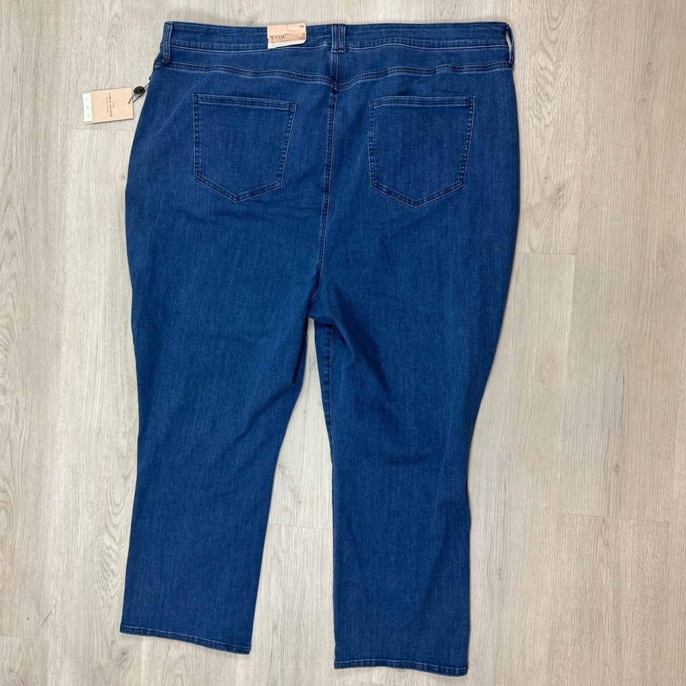 NYDJ Marilyn Straight Ankle‎ Jeans Womens 26 Medium Wash Treasured